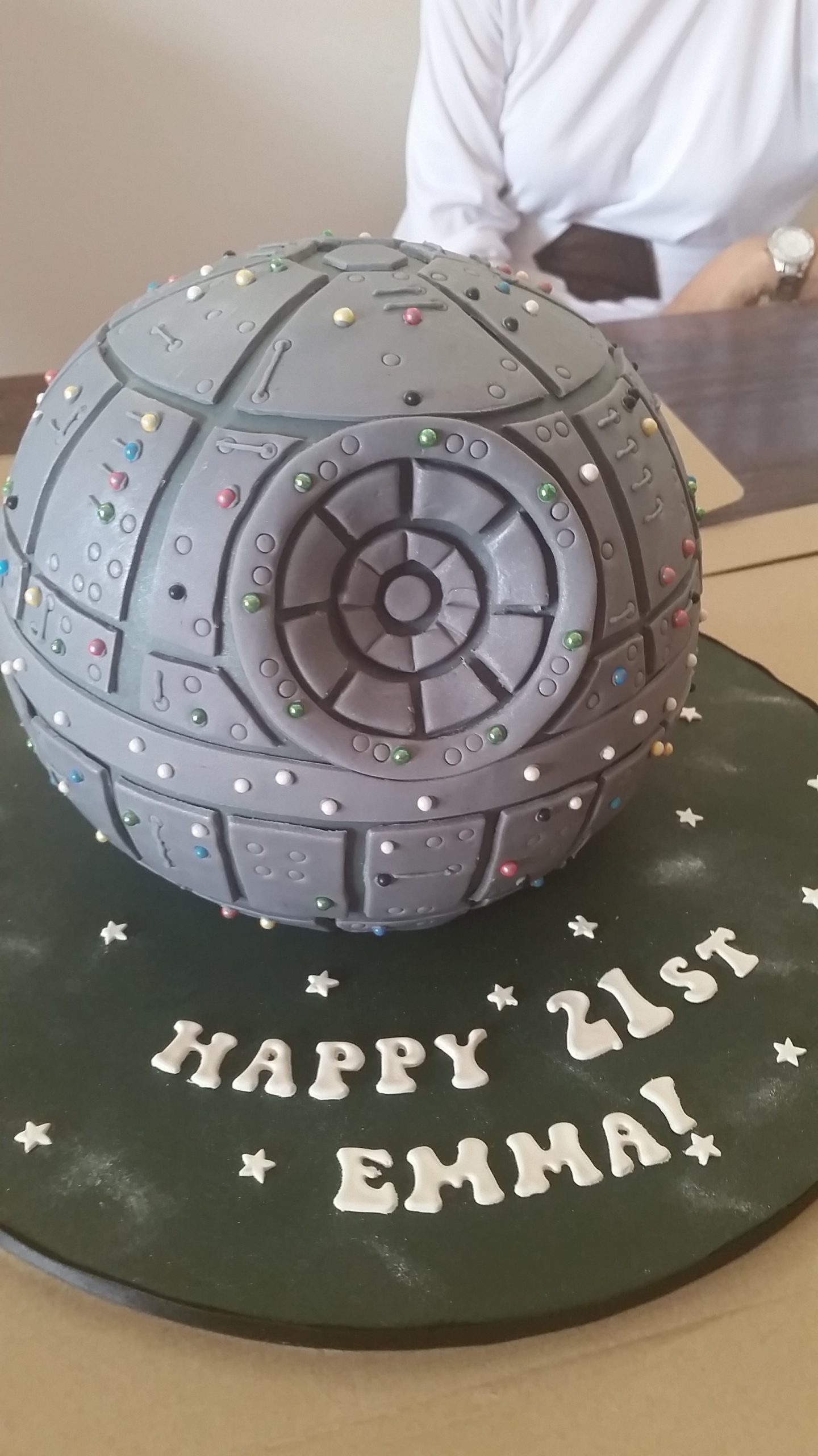 Star Wars Deathstar Cake - Amarantos Designer Cakes Melbourne
