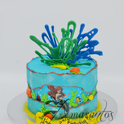 Ariel Birthday Cake AA07 - Amarantos Cakes