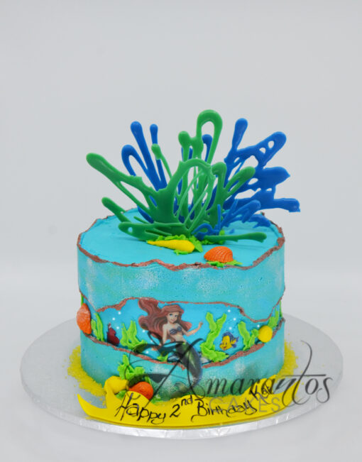 Ariel Birthday Cake AA07 - Amarantos Cakes