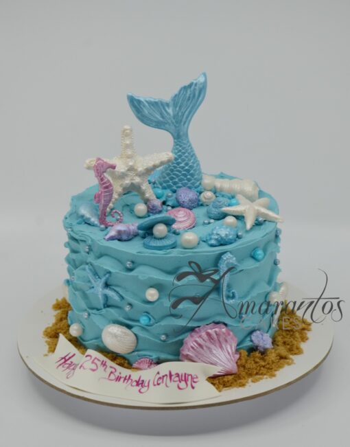 Mermaid Birthday Cake - AA12 - Amarantos Cakes