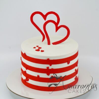 Valentines Day Cake - AA33 - Amarantos Cakes