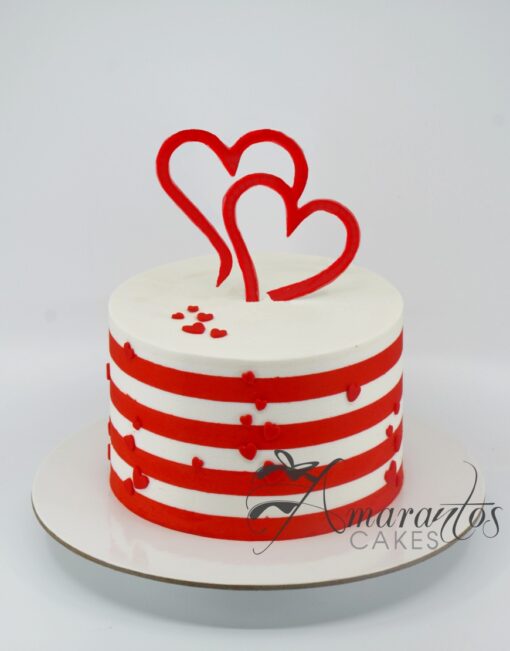 Valentines Day Cake - AA33 - Amarantos Cakes