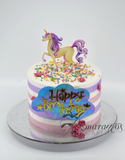 Unicorn Topper Cake - AA40 - Amarantos Cakes