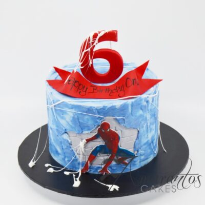 Spiderman Theme Cake - AA51 - Amarantos Cakes