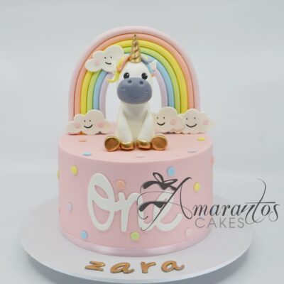 Cute Unicorn Cake - AA54 - Amarantos Cakes