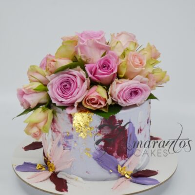 Floral Cake - AA57 - Amarantos Cakes