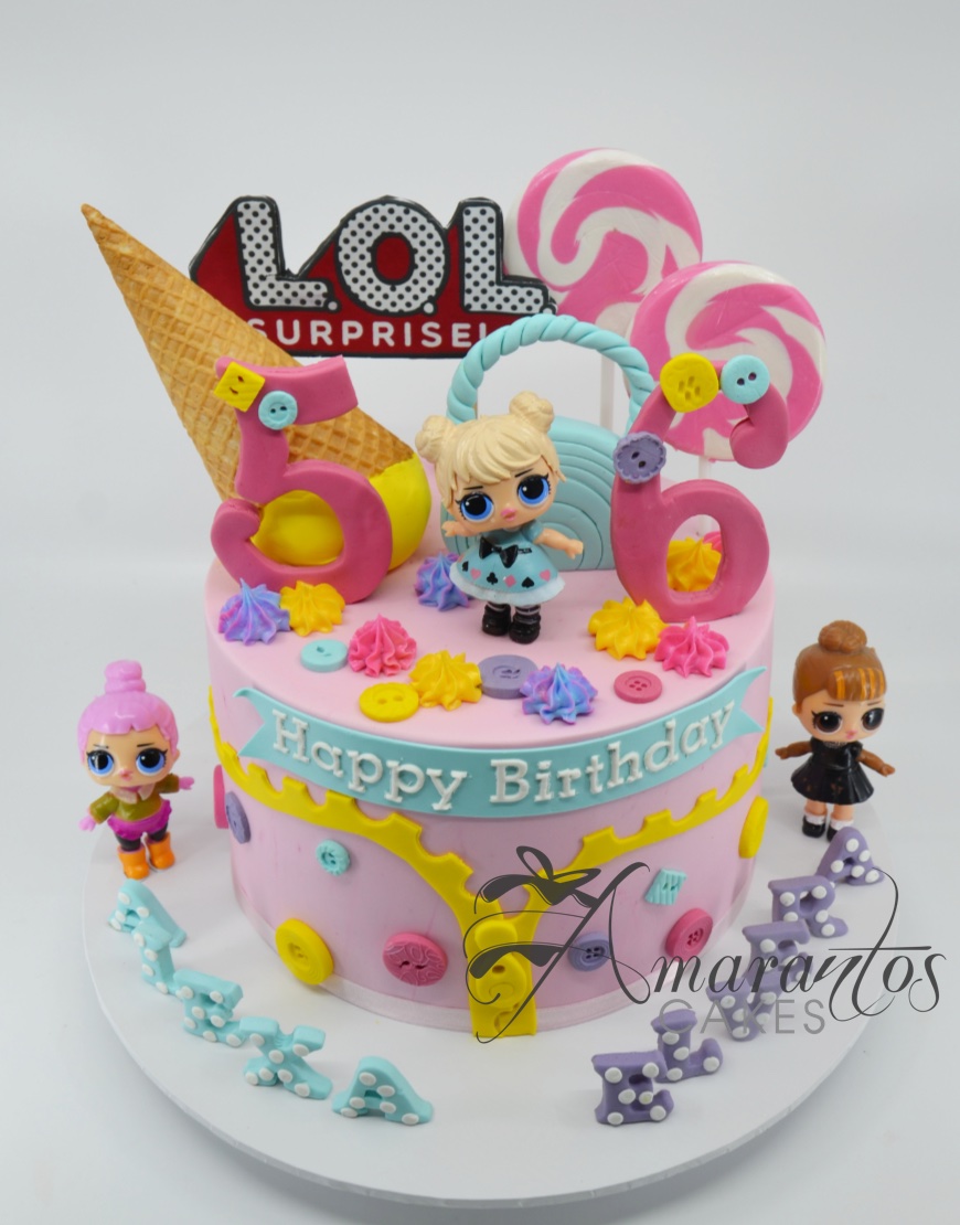 LoL surprise Dolls cake/ girls birthday cake, Food & Drinks, Homemade Bakes  on Carousell