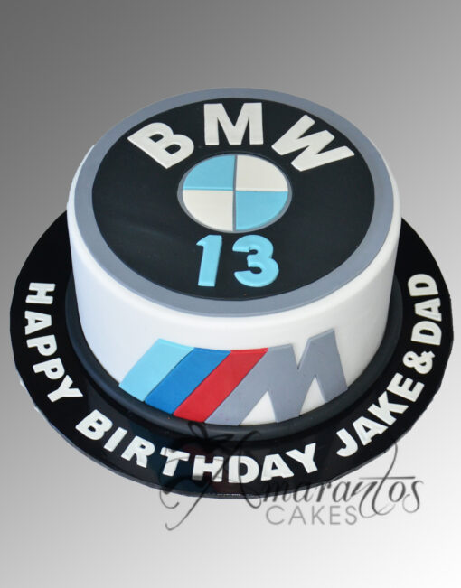 BMW Logo Cake - AC117 - Amarantos Cakes