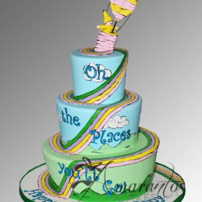 Dr Seuss Oh the Places Cake - AC151 - Amarantos Cakes