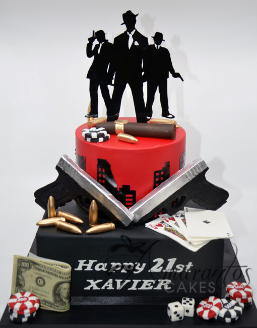 Two tier Mobster Cake - AC163