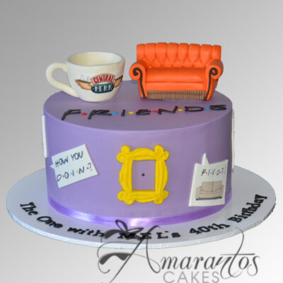 Friends Themed Cake - AC215 - Amarantos Cakes