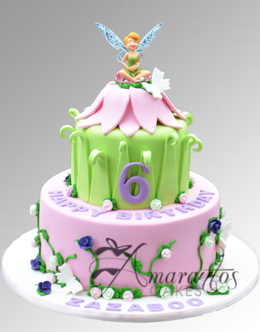 Two tier tinker bell cake AC229