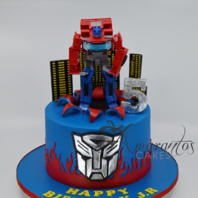 Optimus Prime Transformer Cake - AC230 - Amarantos Cakes
