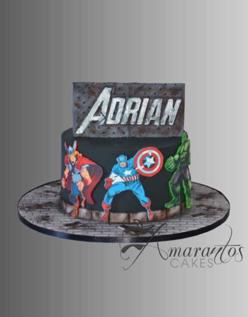 AC295 superhero marvel WM Amarantos Cakes