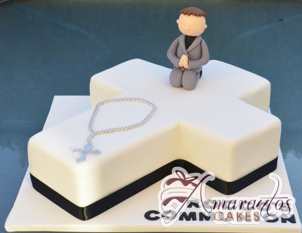 Base Communion Cross Cake - Amarantos Designer Cakes Melbourne