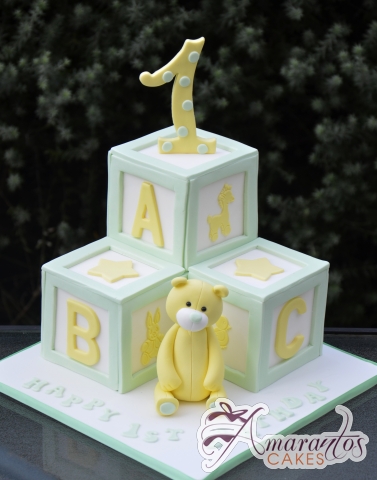 ABC Blocks Cake - Amarantos Designer Cakes Melbourne