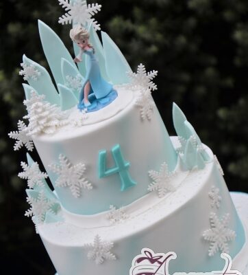 Frozen 3 Tier Cake - Amarantos Designer Cakes Melbourne