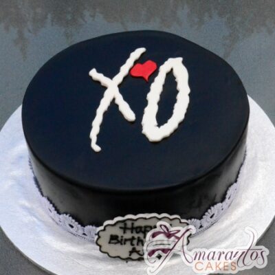 XO cake – Celebration Cakes Melbourne – Amarantos Cakes