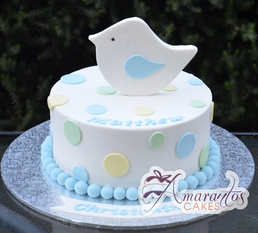 Baby Birthday Christening Cake - Amarantos Melbourne Cakes
