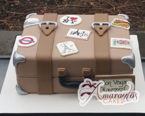 Suitcase Cake - Amarantos Custom Made Cakes Melbourne