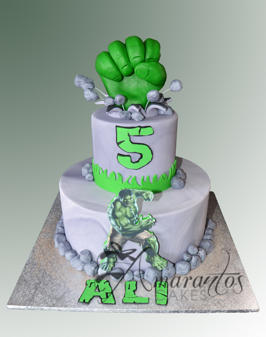 Incredible Hulk Birthday Cake! - YouTube