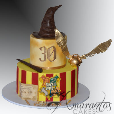 AC526 Two tier Harry Potter Cake