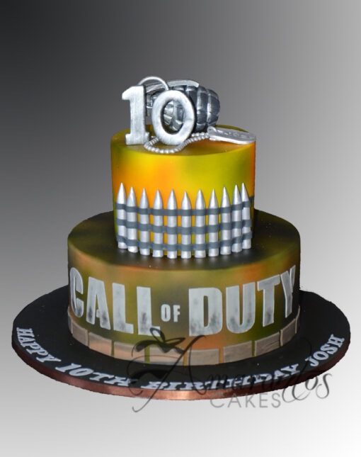 Call Of Duty Cake - AC54 - Amarantos Cakes