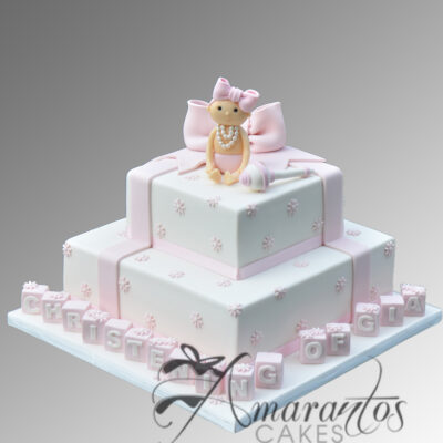 Two tier Cake with Baby Rattle CC29
