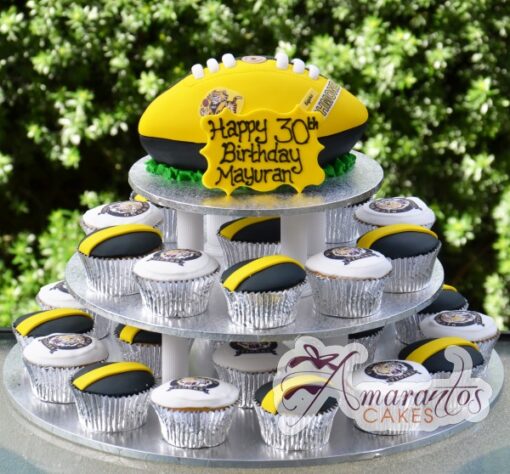 footy cup cake tower cake ct12