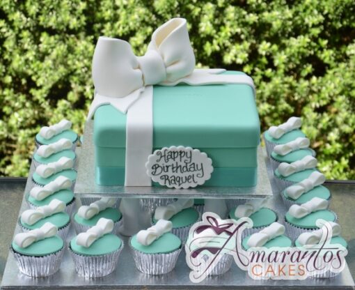 Tiffany Cup Cake Tower - Amarantos Designer Cakes Melbourne