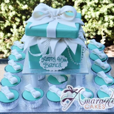 Cupcake Cake Tiffanys - Amarantos Designer Cakes Melbourne