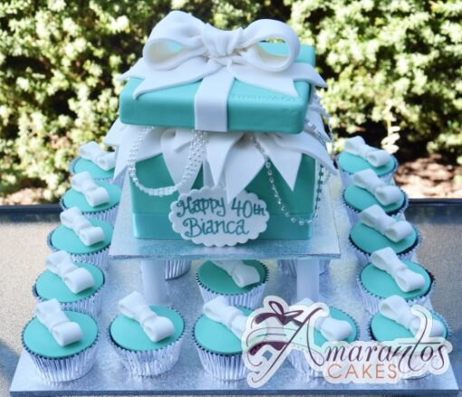 Cupcake Cake Tiffanys - Amarantos Designer Cakes Melbourne