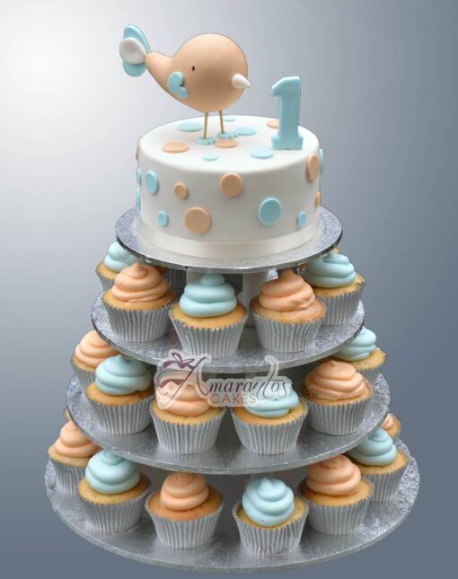 Cupcake Tower Cake - Amarantos Designer Cakes Melbourne