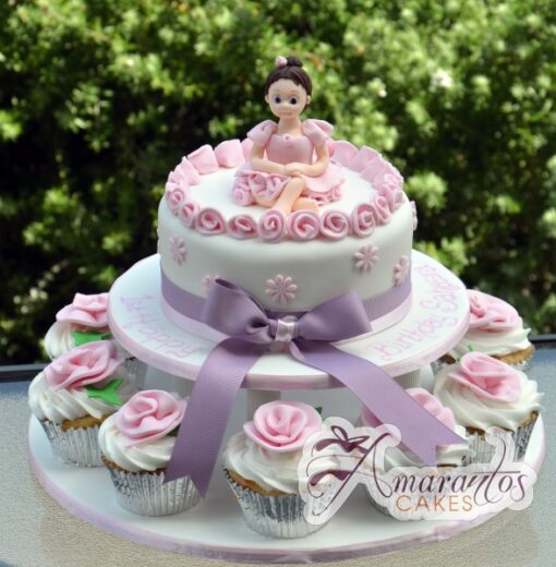 Two Tier Ballerina Cake - Amarantos Designer Cakes Melbourne