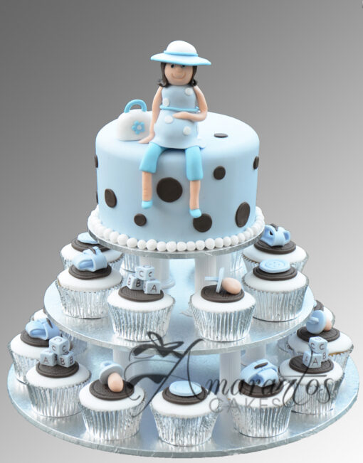 Baby Shower Cup Cake Tower CT54
