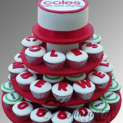 Corporate logo Cup Cake Tower CT64