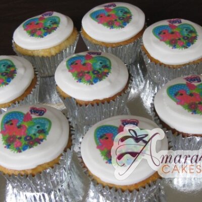 Floral Loveheart Cupcakes - Amarantos Designer Cakes Melbourne