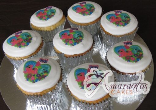 Floral Loveheart Cupcakes - Amarantos Designer Cakes Melbourne