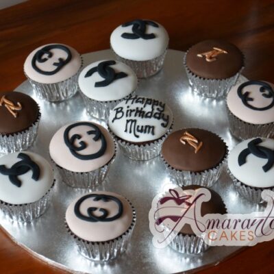 Louis Vuitton and Chanel Cupcakes - Amarantos Designer Cakes Melbourne