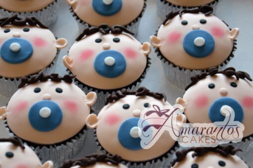 baby face cup cakes