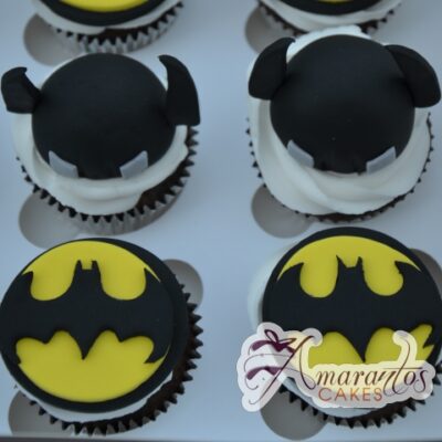 Batman Cup Cakes - Amarantos Designer Cakes Melbourne