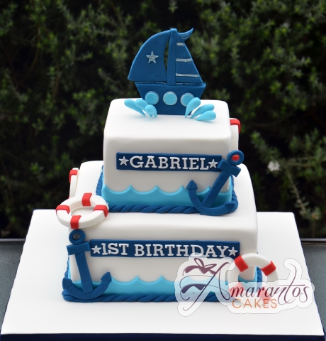 Nautical theme cake - Amarantos Designer Cakes Melbourne
