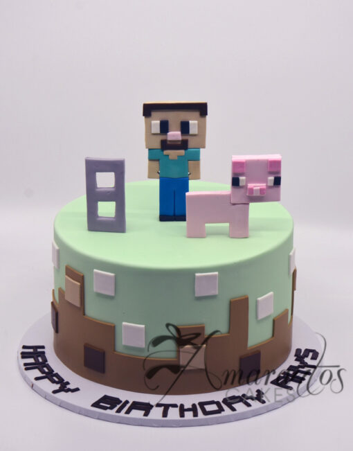 Minecraft cake NC08 Amarantos Cakes