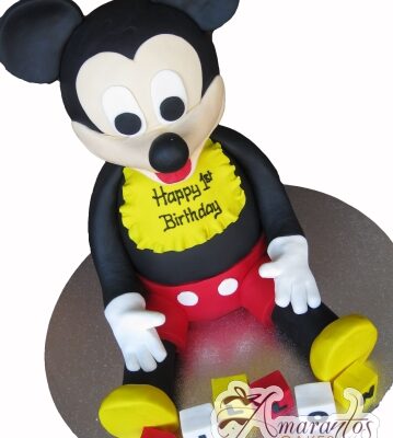 3D Mickey Mouse Cake - Amarantos Designer Cakes Melbourne