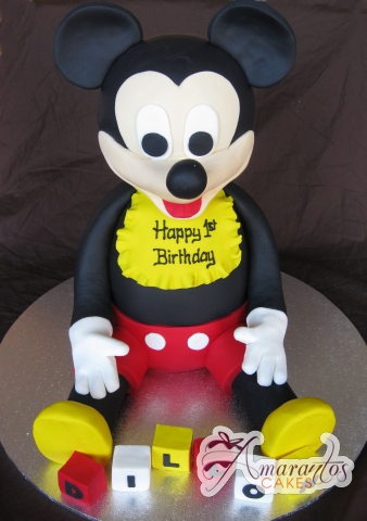 3D Mickey Cake - Amarantos Designer Cakes Melbourne
