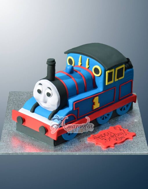 3D Thomas the Tank Cake - Amarantos Cakes - NC11