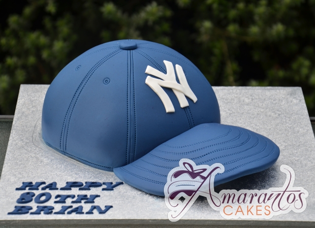 Baseball Cap Cake - Amarantos Designer Cakes Melbourne