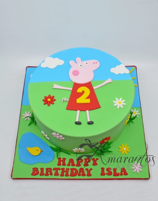 Peppa Pig Birthday Cake - NC140 - Amarantos Cakes
