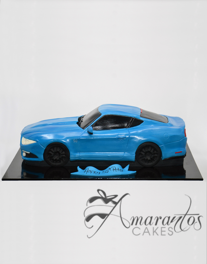 Mustang Car Cake | Left view - Carved Mustang Shelby Cobra C… | Flickr