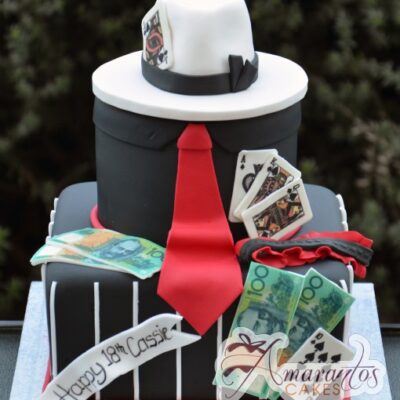 two tier gangster cake